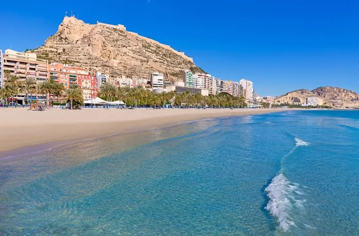 Castle and Postiguet — Alicante